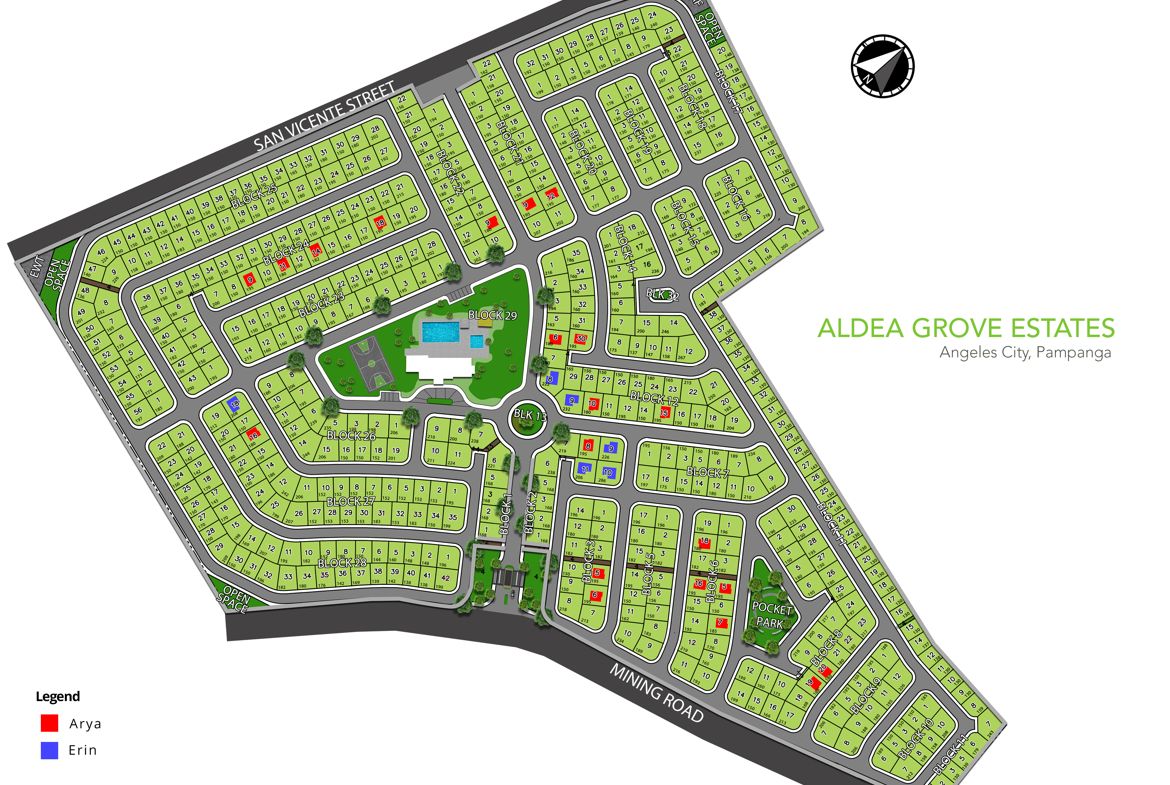 Aldea Grove Estates Angeles City Pampanga Site Development Map