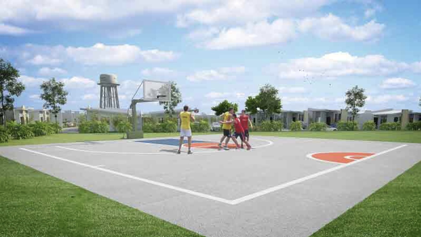 Amaia Scapes Basketball Court