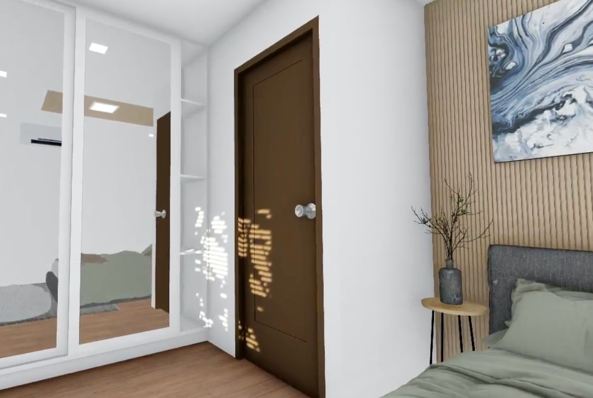 Talani Homes Model Bedroom with Closet Storage Mabalacat City