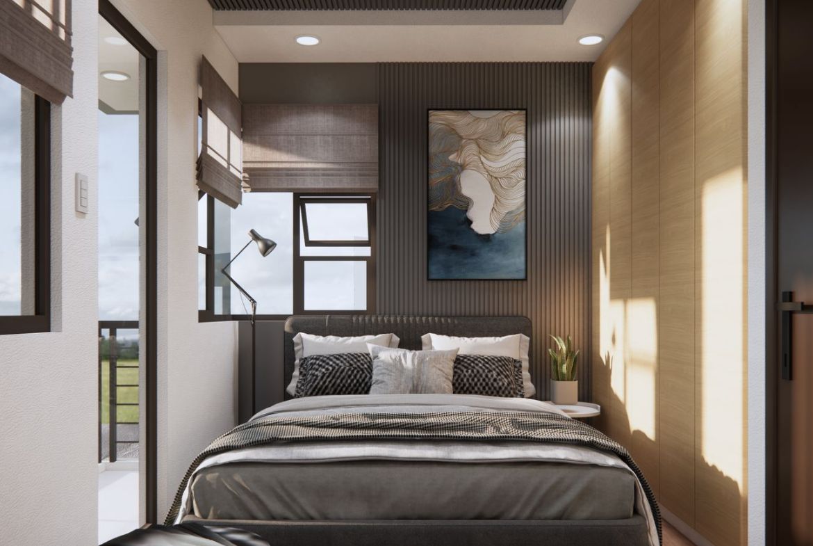 Talani Homes Model Bedroom with Balcony Mabalacat City