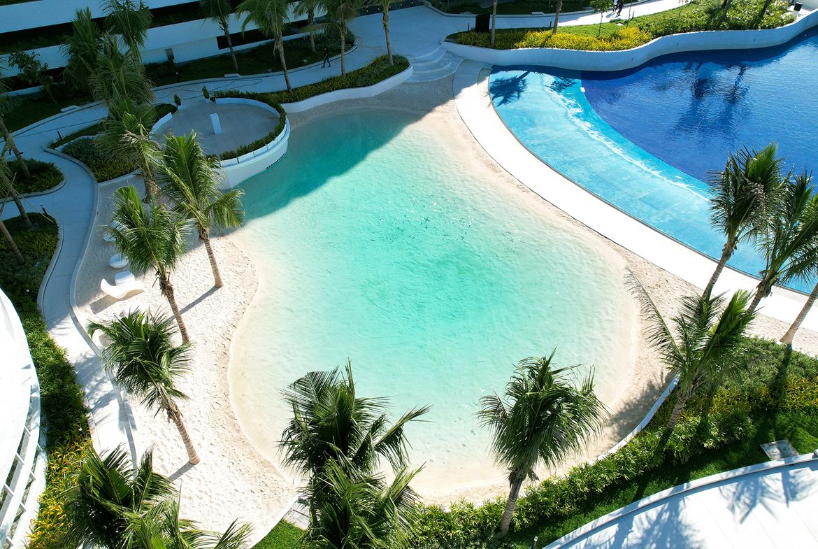 Azure North Kiddie Pool and Resort Living Condos with Beach