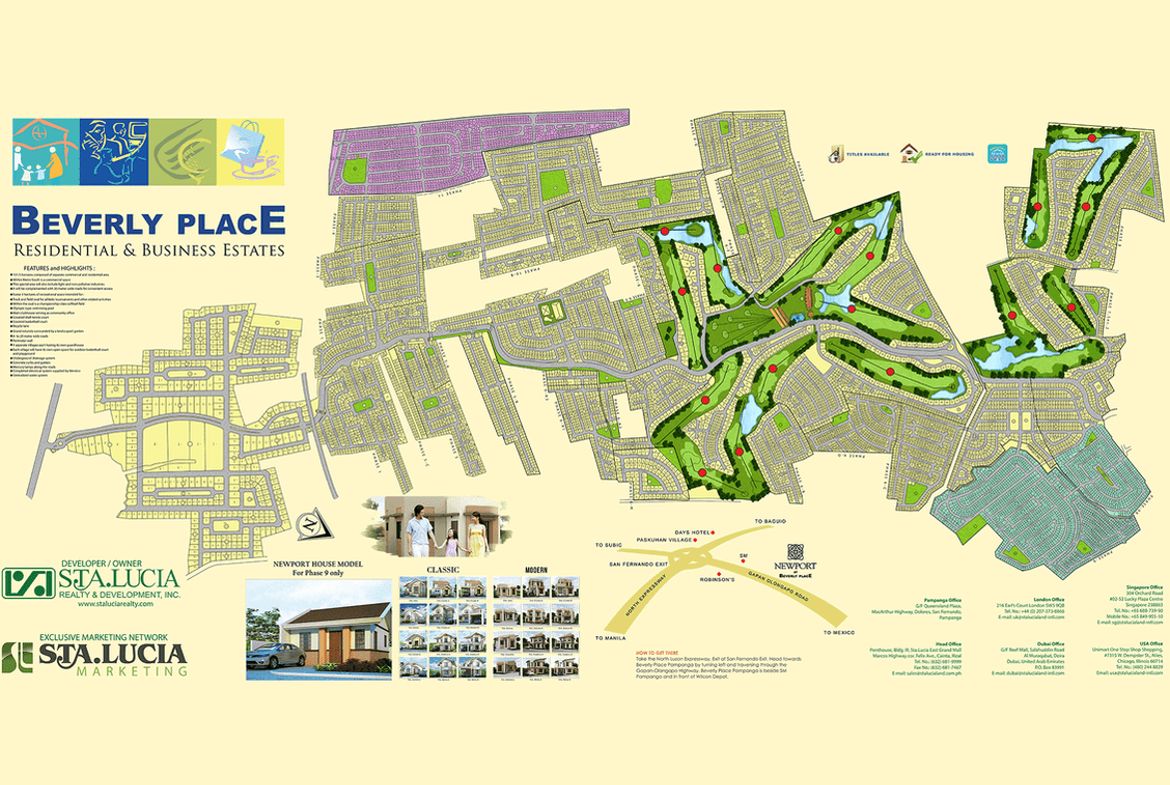 Beverly Place Mexico Pampanga Residential Map