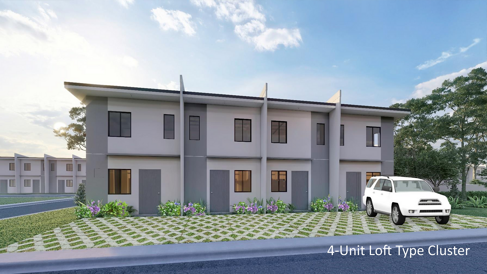 Cheerful Homes 2 Mabalacat City 4 Unit Loft Type Cluster Model House