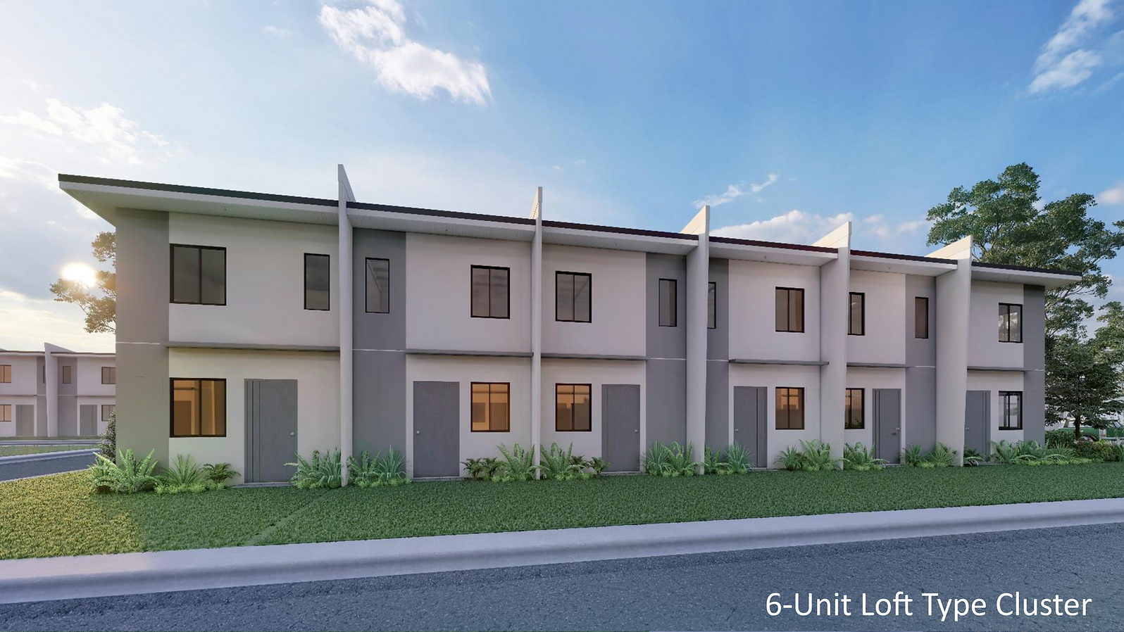 Cheerful Homes 2 Mabalacat City 6 Unit Loft Type Cluster Model House