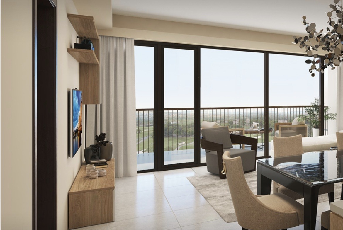 Golf Ridge Private Estates Living Room Balcony View