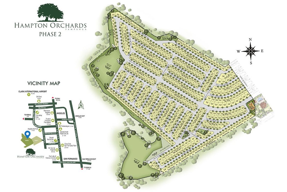 Hampton Orchards Bacolor Pampanga Vicinity Map