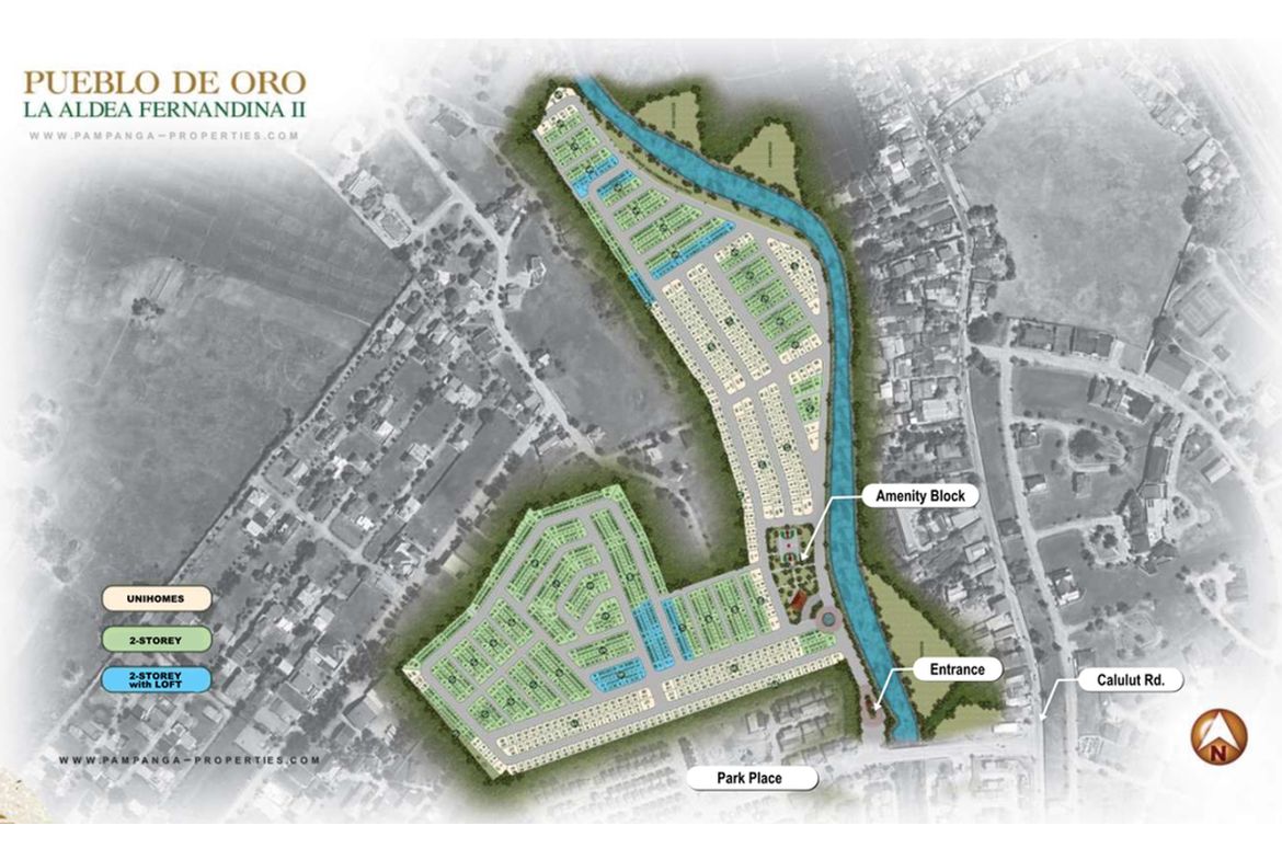 La Aldea Fernandina San Fernando Pampanga Site Development Map
