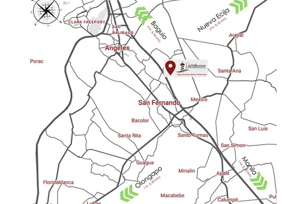 The Lighthouse Residences Brgy Panipuan Mexico Pampanga Residential Map