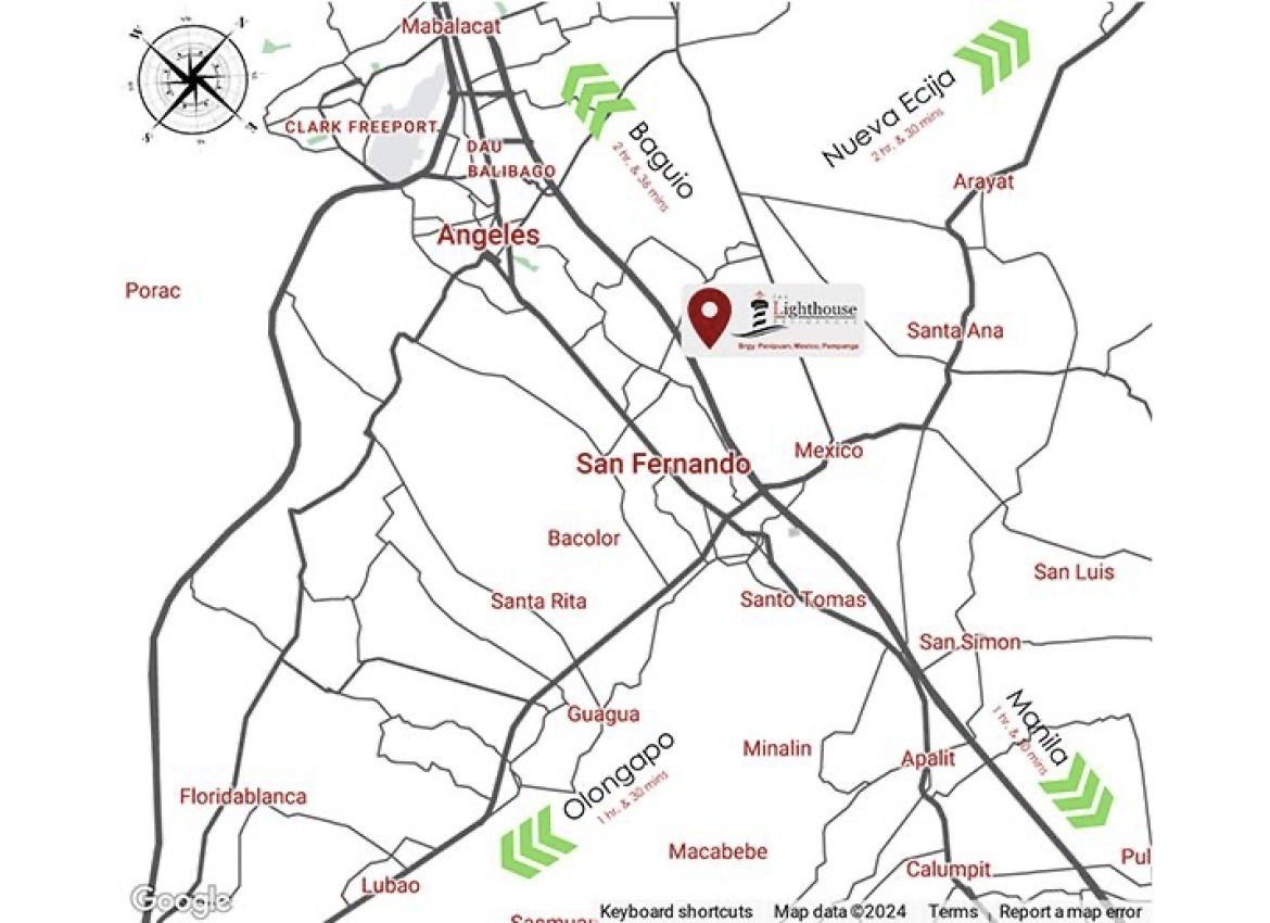 The Lighthouse Residences Brgy Panipuan Mexico Pampanga Residential Map