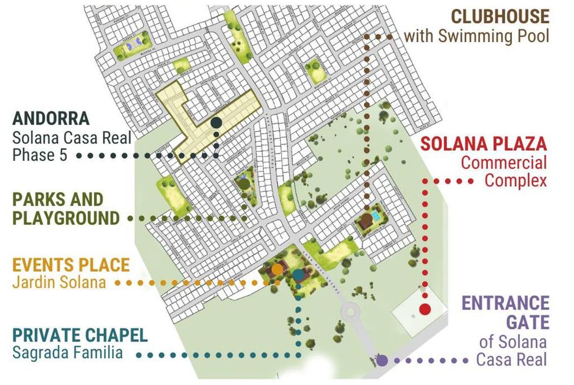 Solana Casa Real Bacolor Pampanga Philippines Residential Map