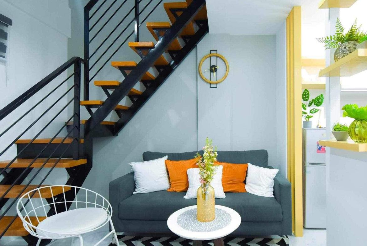Talani Homes Model Living Room and Stairs Mabalacat City